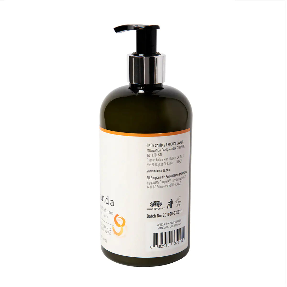 Milavanda Mandarin Liquid Soap 400 Ml