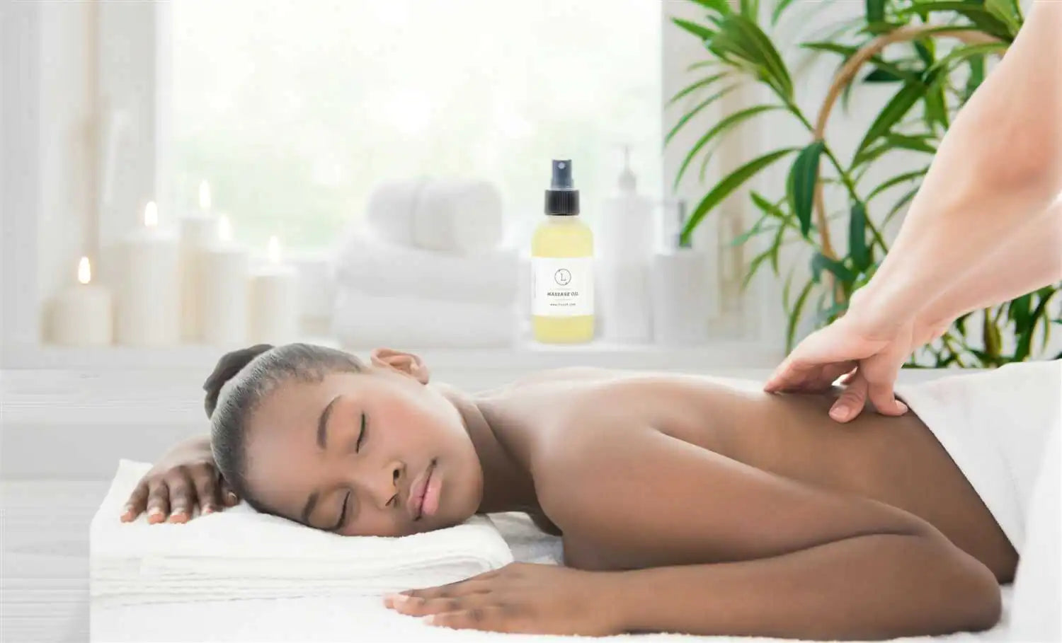 Aromatherapy Eucalyptus Massage Oil with CBD, Natural Relaxing Body Massage Oil (THC free)