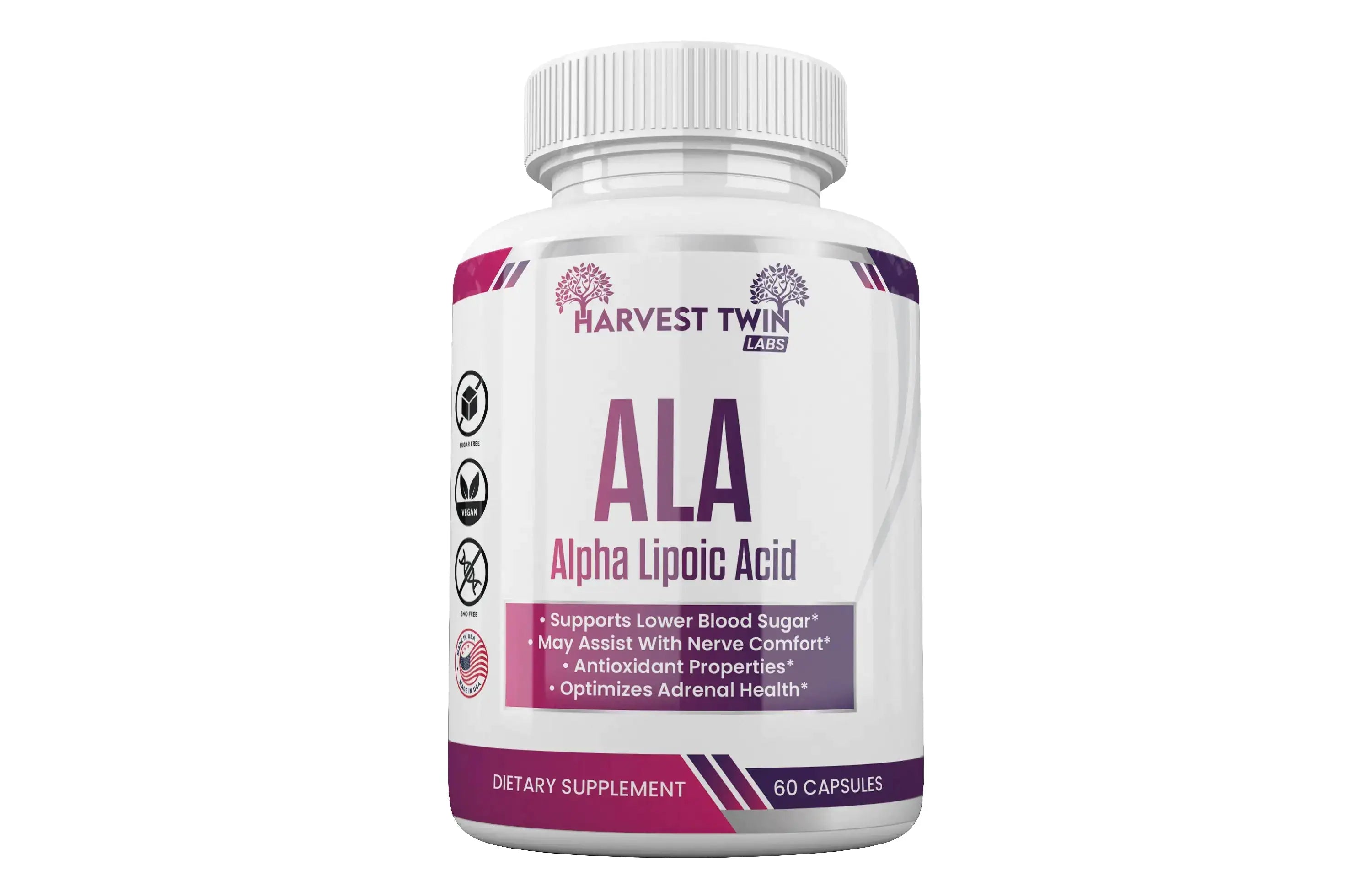 ALA Alpha Lipoic Acid - Maintains Healthy Blood Sugar & Boosts Energy