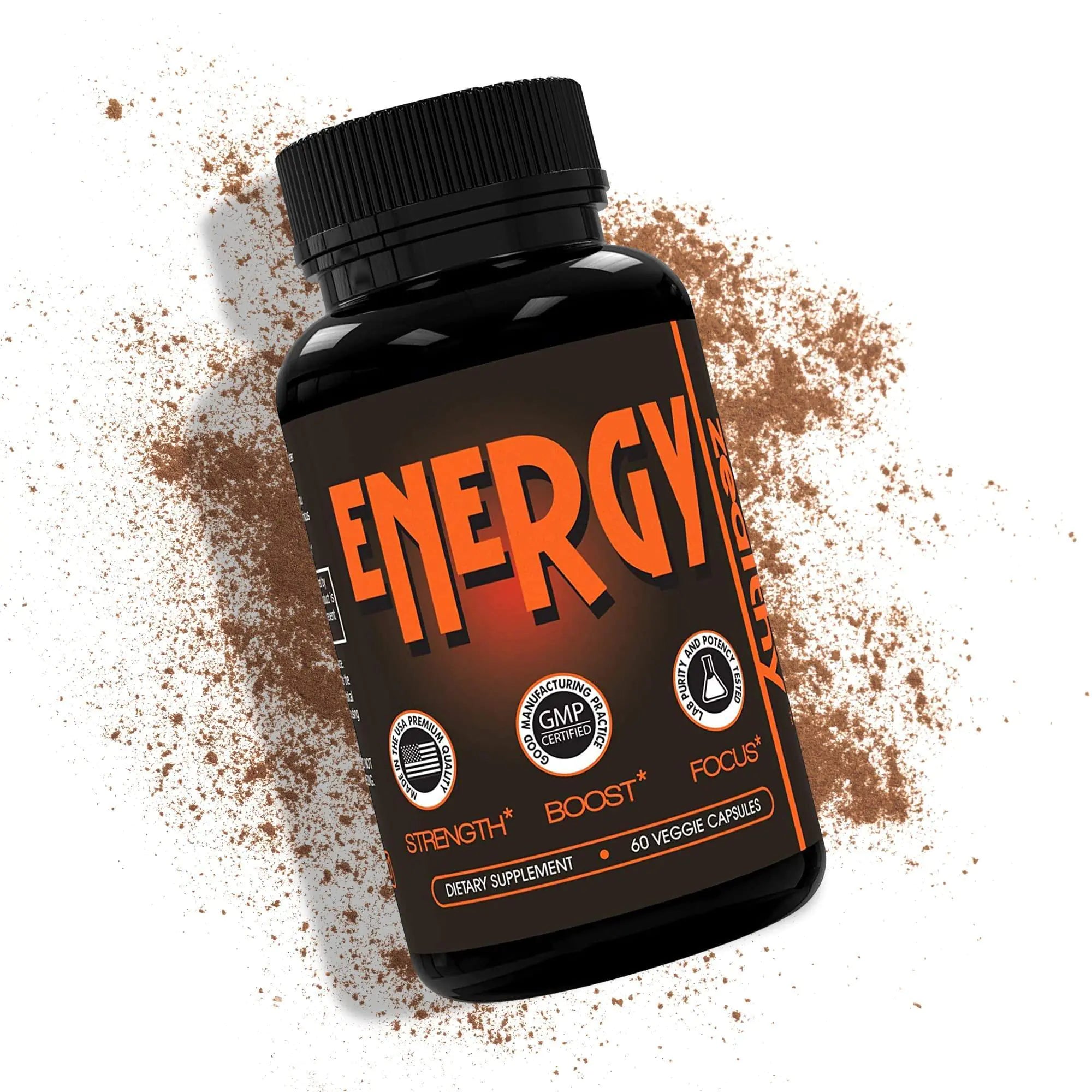 Caffeine Pills Alternative to an Energy Drink Energy Gel Energy Gummies 60 Pills