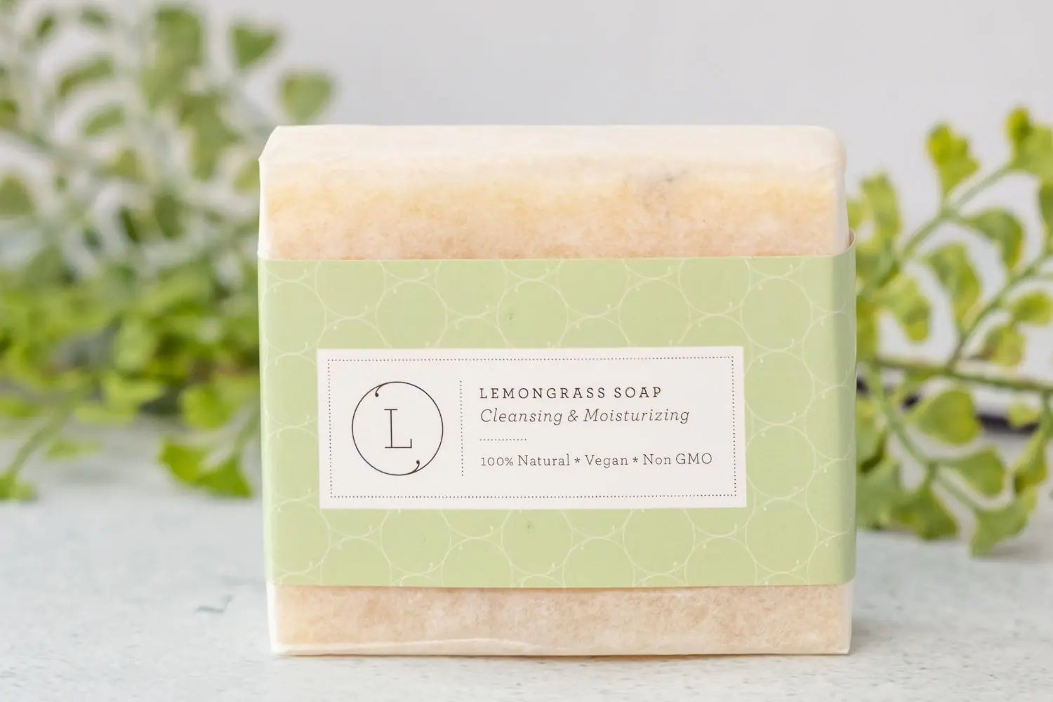 Lemongrass Natural Soap Bar, Handmade Body Soap Gift